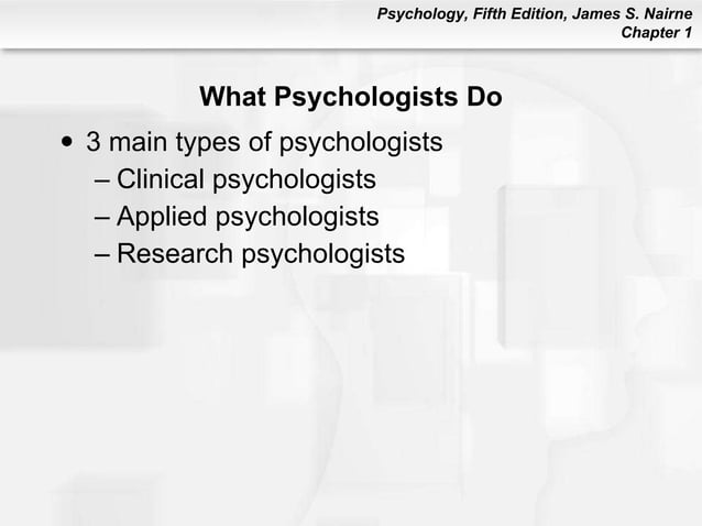 Psychology 101 Chapter1 Ppt Psychology 101 Chapter1 Ppt
