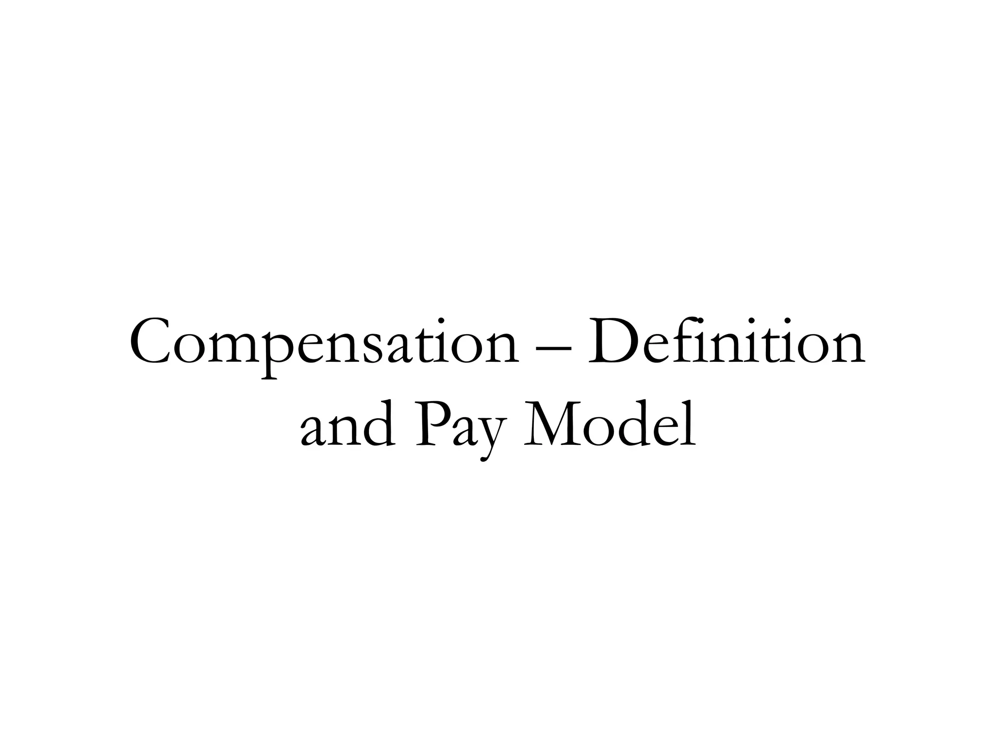 compensation PPT