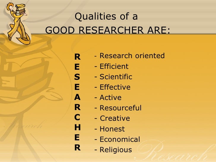 characteristics of good research paper