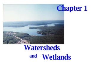 Watersheds   and Wetlands   Chapter 1   