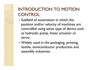 Subfield Motion Drive Chapter 1 | PDF