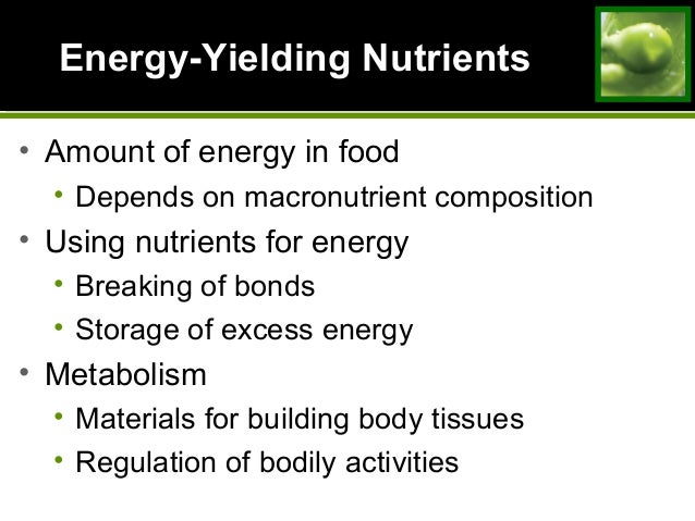 Chapter1 - An Overview of Nutrition