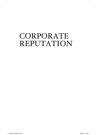 Corporate reputation.indd 1 29/05/13 18:06
 