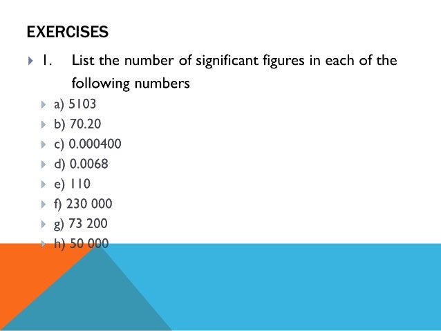 chapter 1 significant figures and standard form define standard form