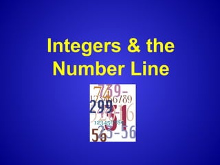 Integers & the
Number Line
 