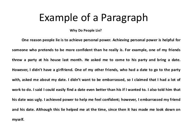 Writing paragraphs