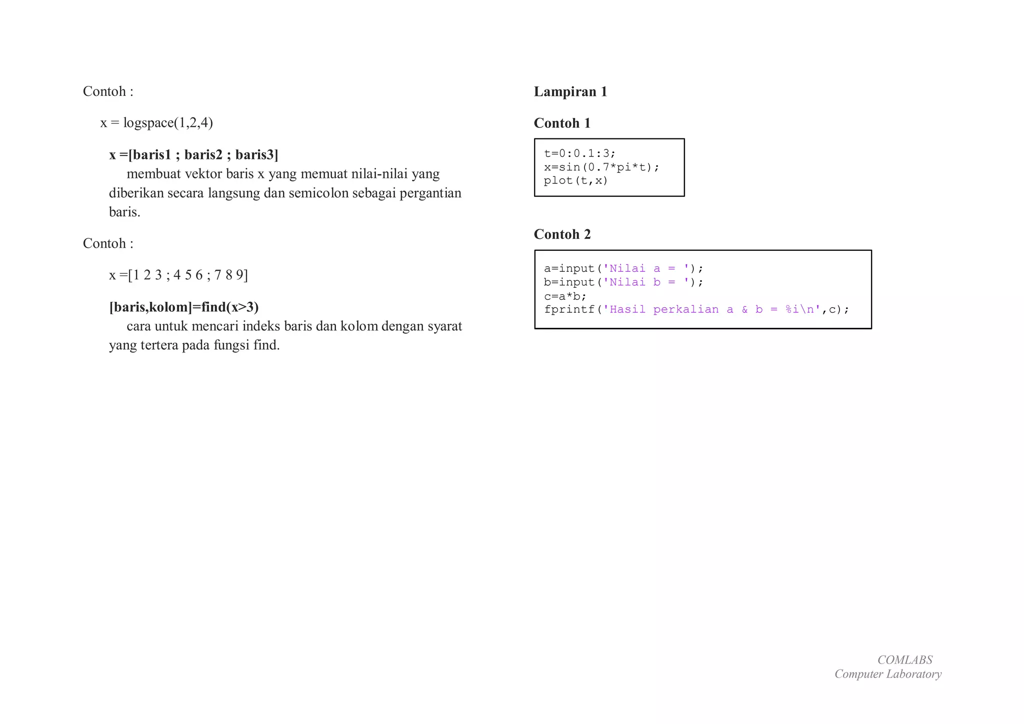 Matlab Tutorial Chapter 1 | PPT
