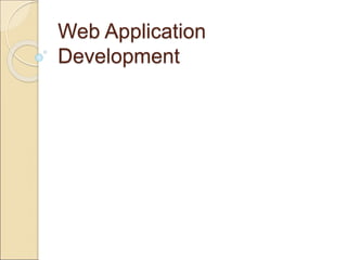 introduction to web application development | PPT