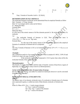 chemistry chapter 1 | PDF
