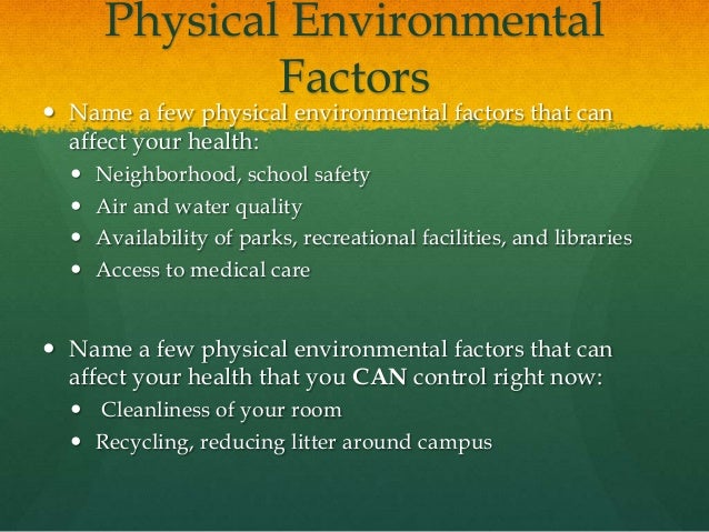 Geographic and Environmental Factors