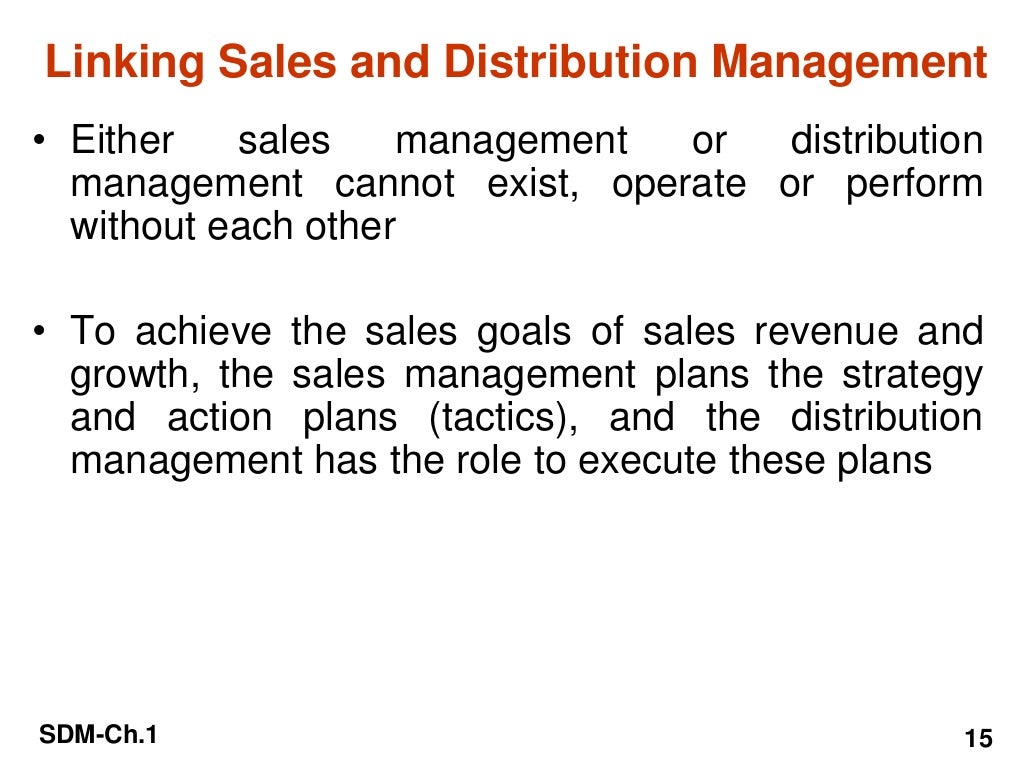 sales and distribution