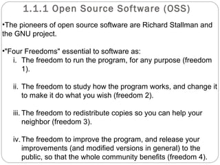 Open Source Operating System [Chapter 1] | PPT