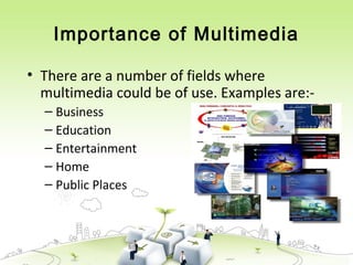 Chapter 1 : INTRODUCTION TO MULTIMEDIA