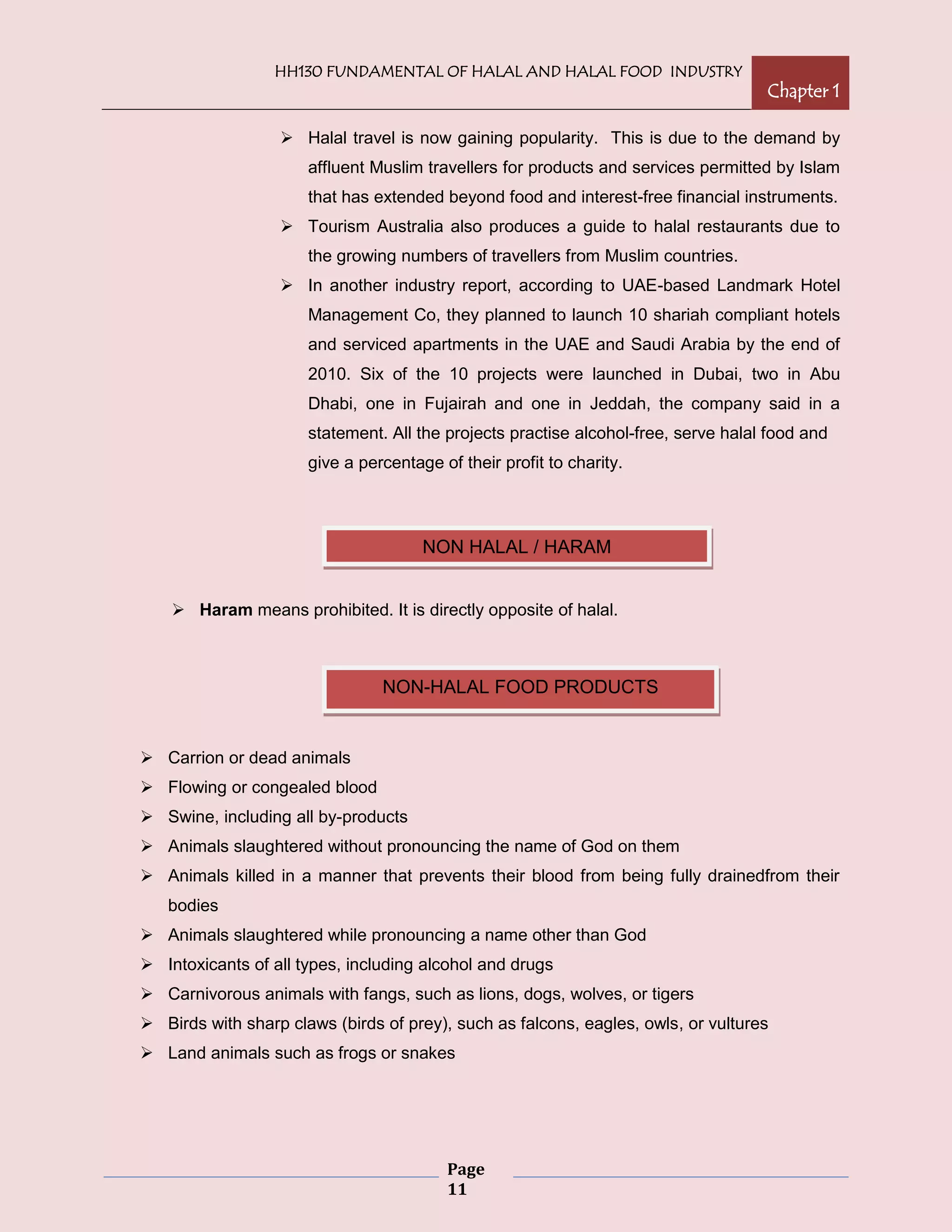 Halal Statement.pdf Fundamentals Of Halal And Halal Food Industry Chapter 1 | PDF