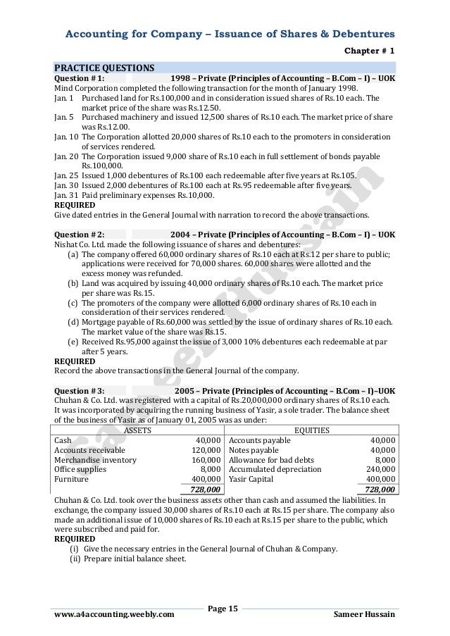 Advance Accounting part 2 chapter 1 notes