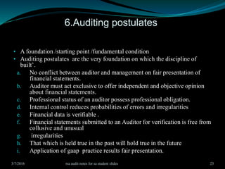 Chapter 1.auditing notes for an auditing students rsa | PPTX
