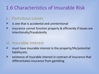 Insurable Risk Examples Takaful-introduction to insurance | PPT
