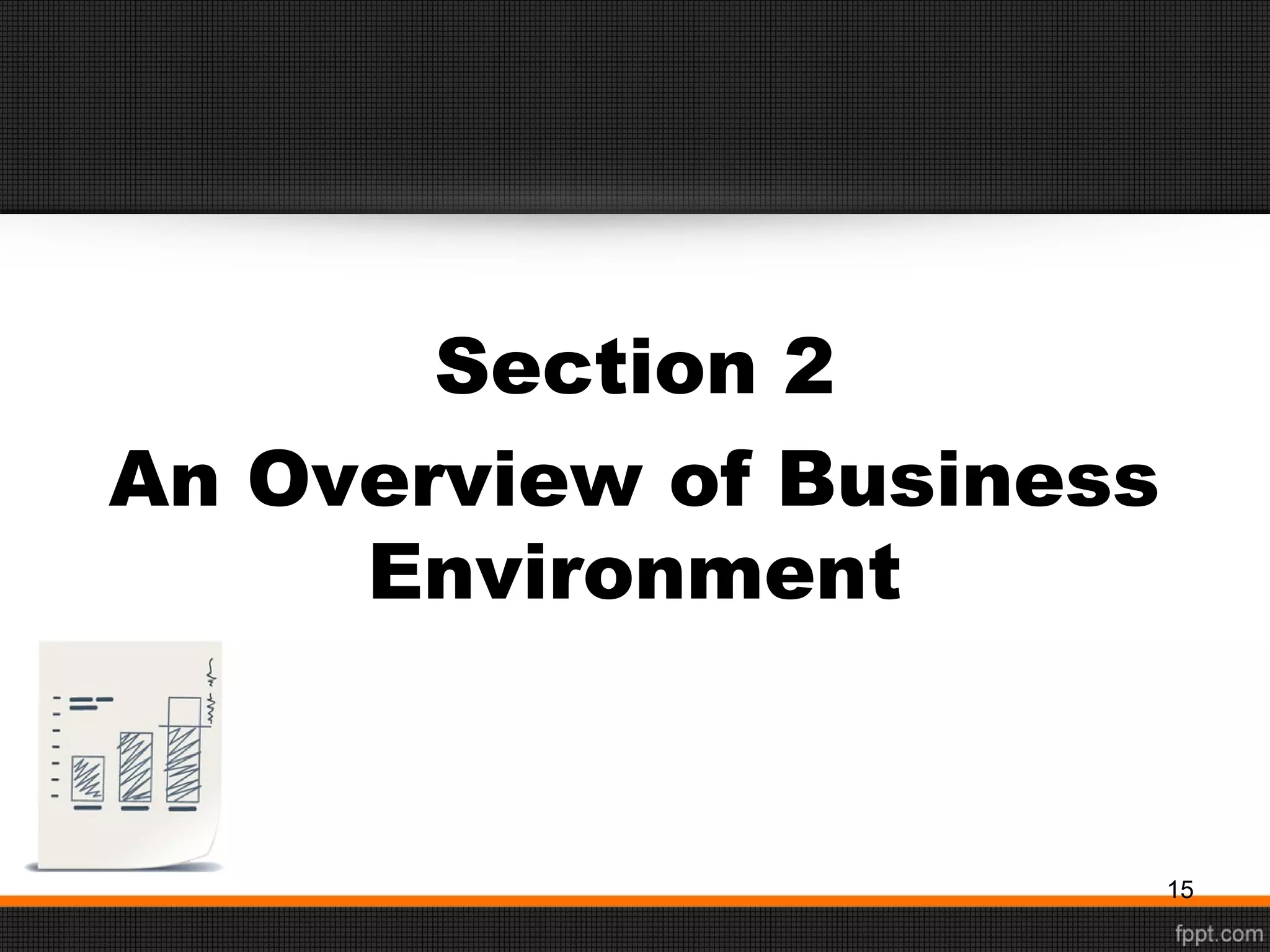 Section 2
An Overview of Business
Environment
15
 