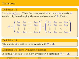 Matrices and determinants | PDF