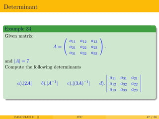 Matrices and determinants | PDF
