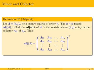 Matrices and determinants | PDF
