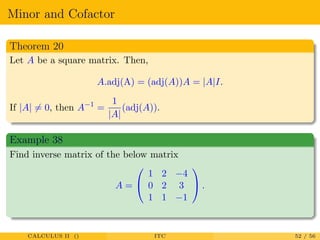 Matrices and determinants | PDF