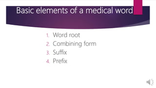 Chapter 1. presentation of medical english | PPTX
