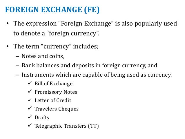 Introduction to foreign exchange
