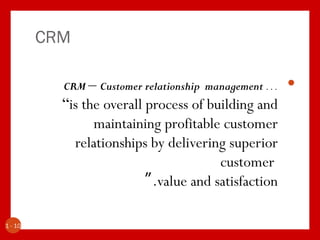 Presentation On CRM Customer Relationship Management | PPT