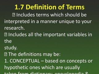Research Project - Chapter 1 | PPTX