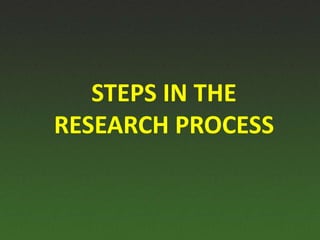 Research Project - Chapter 1 | PPTX