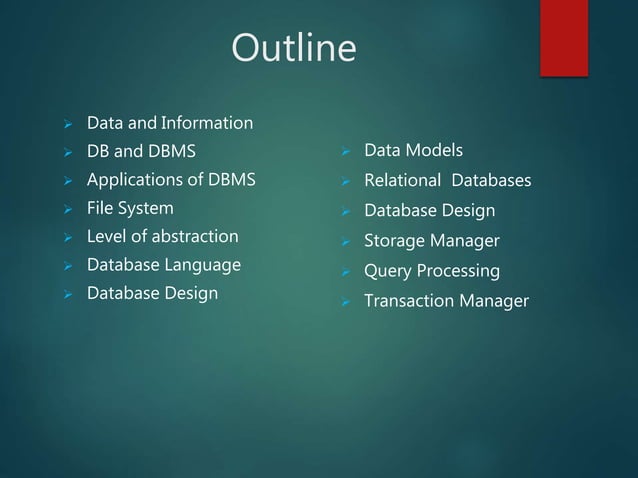 Database Management System, Lecture-1 | PPT