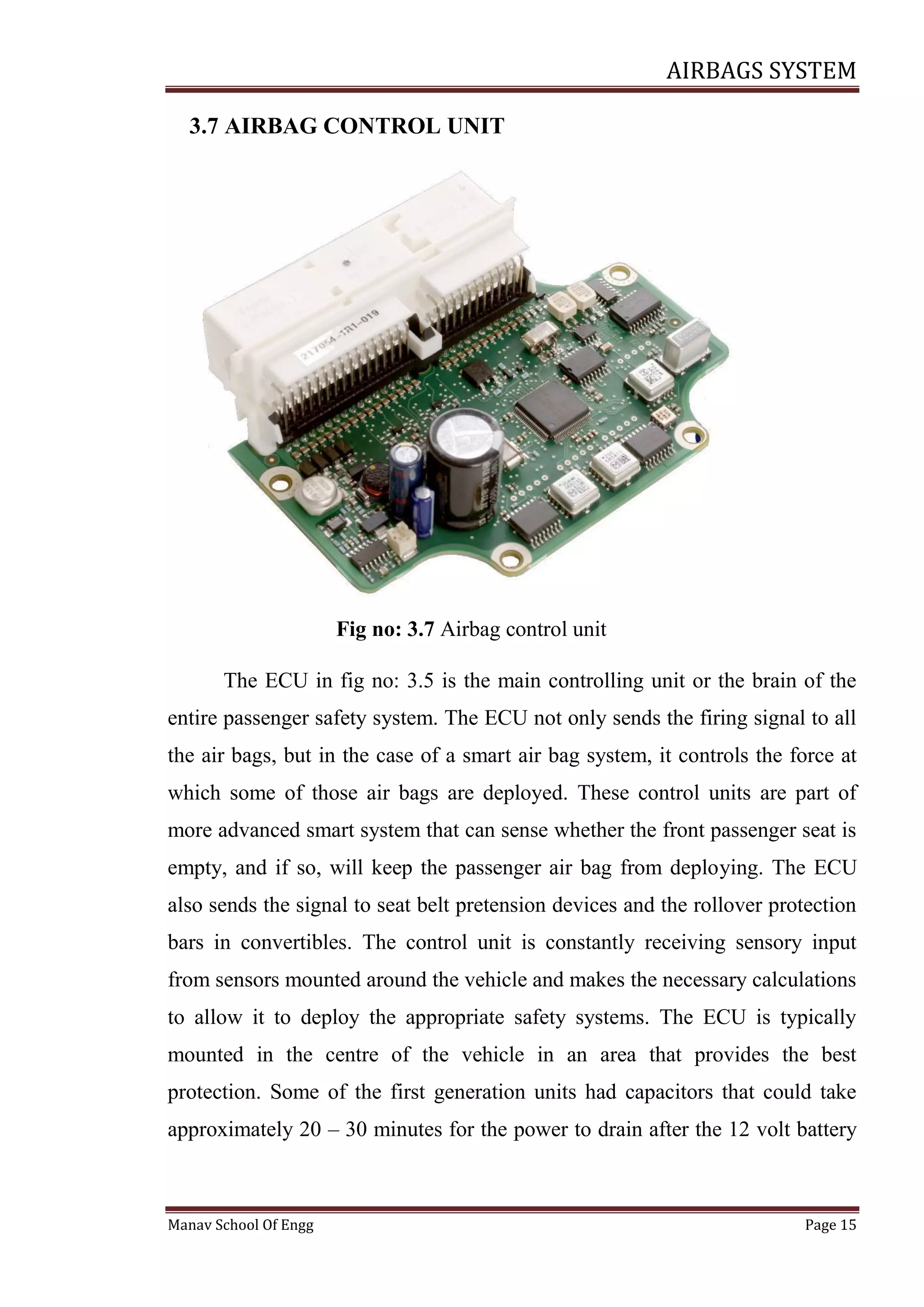 Air Bag System | PDF