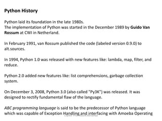 Chapter 1 - INTRODUCTION TO PYTHON -MAULIK BORSANIYA | PPTX ...