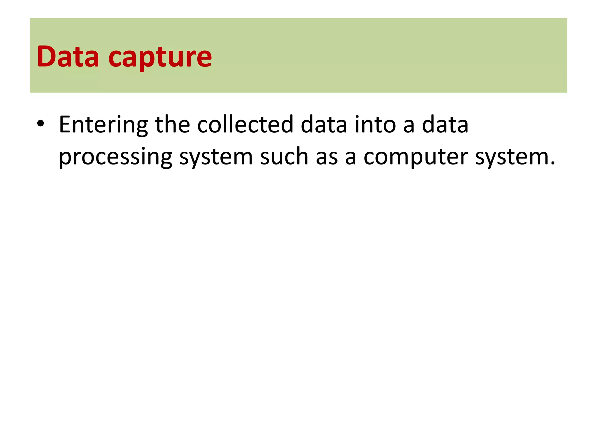 Data processing cycle , stages of data processing cycle. | PPTX