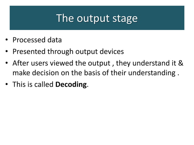 Data processing cycle , stages of data processing cycle. | PPTX