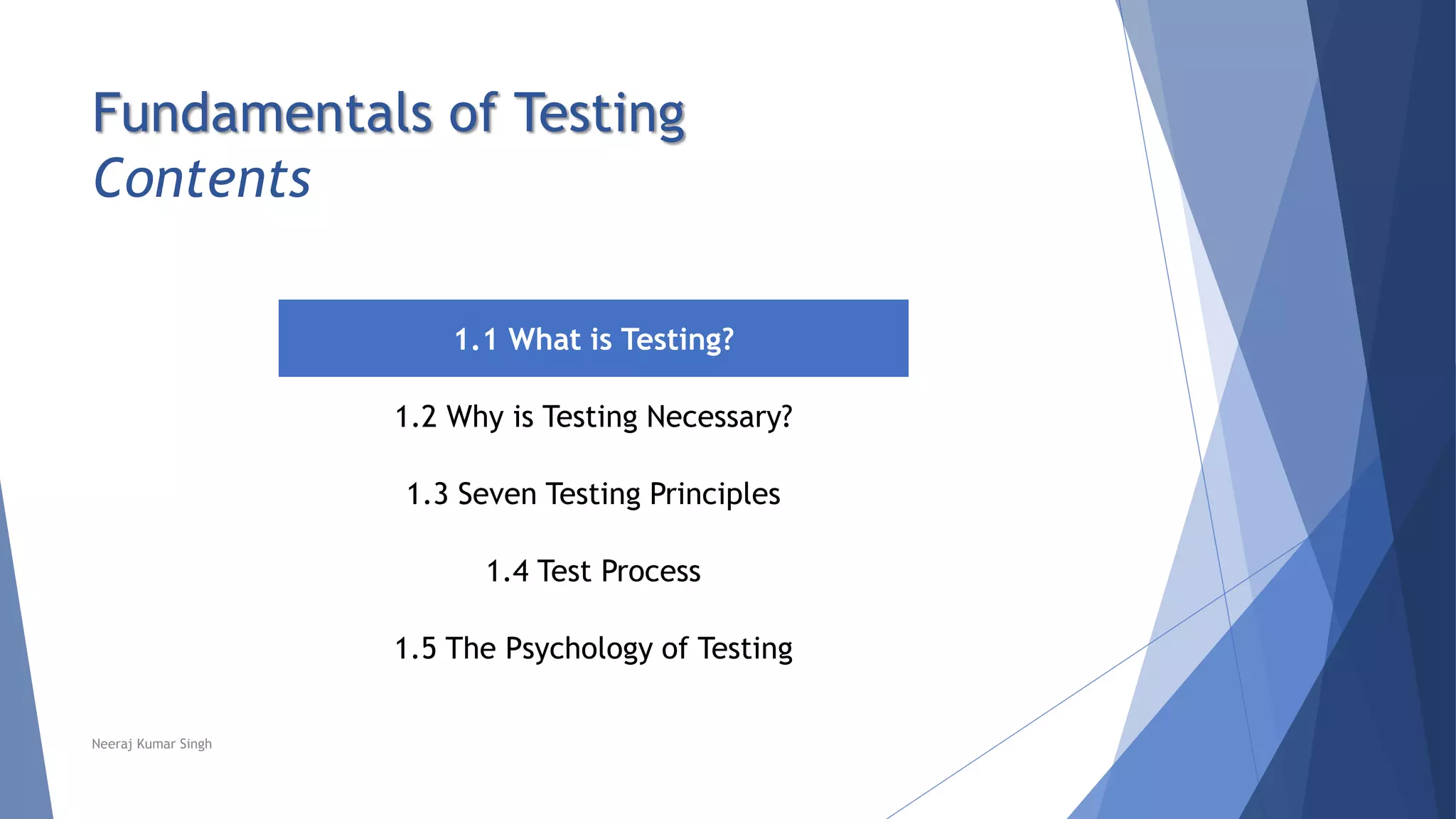 Chapter 1 - Fundamentals of Testing | PPTX | Operating Systems ...