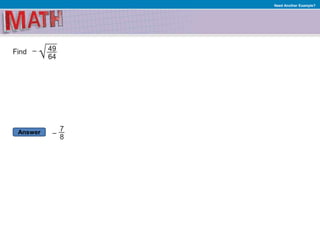 Answer
Need Another Example?
 