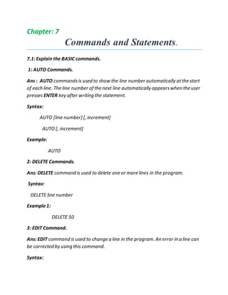 Computer Organization and BASIC Programming | DOCX