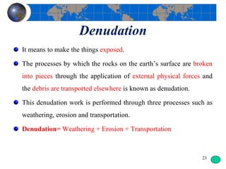 geomorphic process | PPTX