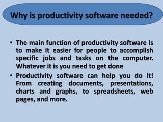 What is the Importance of Productivity Software: Boost Your Efficiency