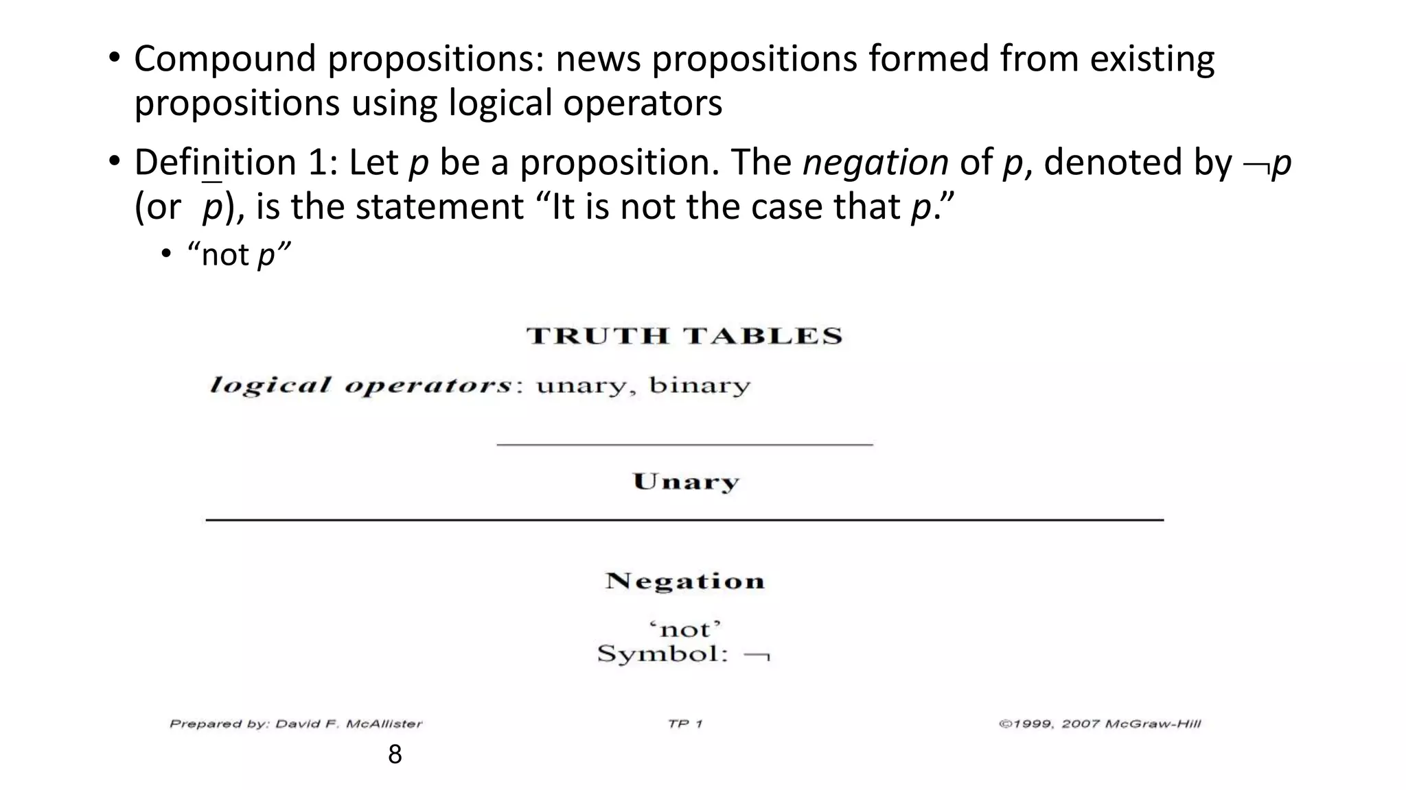 Discrete Math Chapter 1 :The Foundations: Logic and Proofs | PPTX