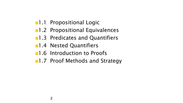 Discrete Math Chapter 1 :The Foundations: Logic and Proofs | PPTX