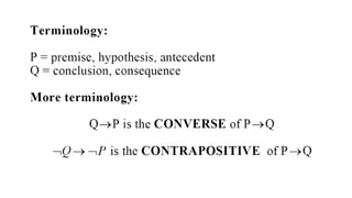 Discrete Math Chapter 1 :The Foundations: Logic and Proofs | PPTX