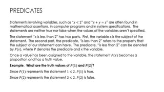 Discrete Math Chapter 1 :The Foundations: Logic and Proofs | PPTX