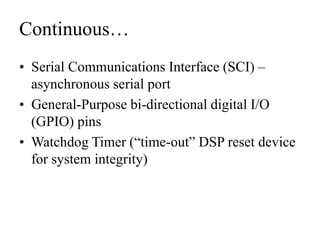 TMSLF2407 DSP Controller | PPTX