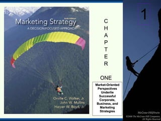 1-1
McGraw-Hill/Irwin
©2008 The McGraw-Hill Companies,
All Rights Reserved
C
H
A
P
T
E
R
ONE
Market-Oriented
Perspectives
Underlie
Successful
Corporate,
Business, and
Marketing
Strategies
1
 