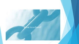 What is a chain?
 