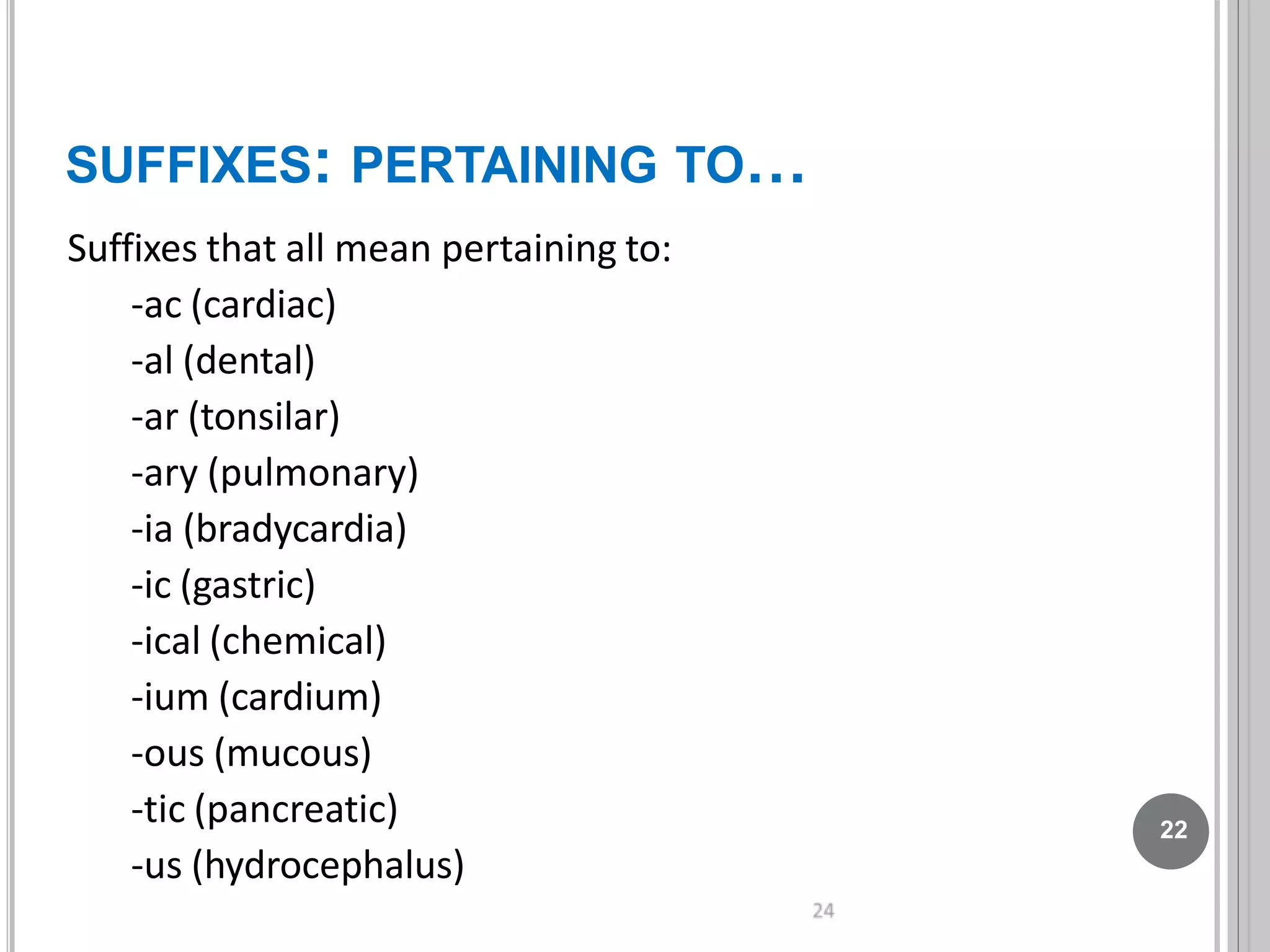 introduction to medical terminology pptx | PPTX