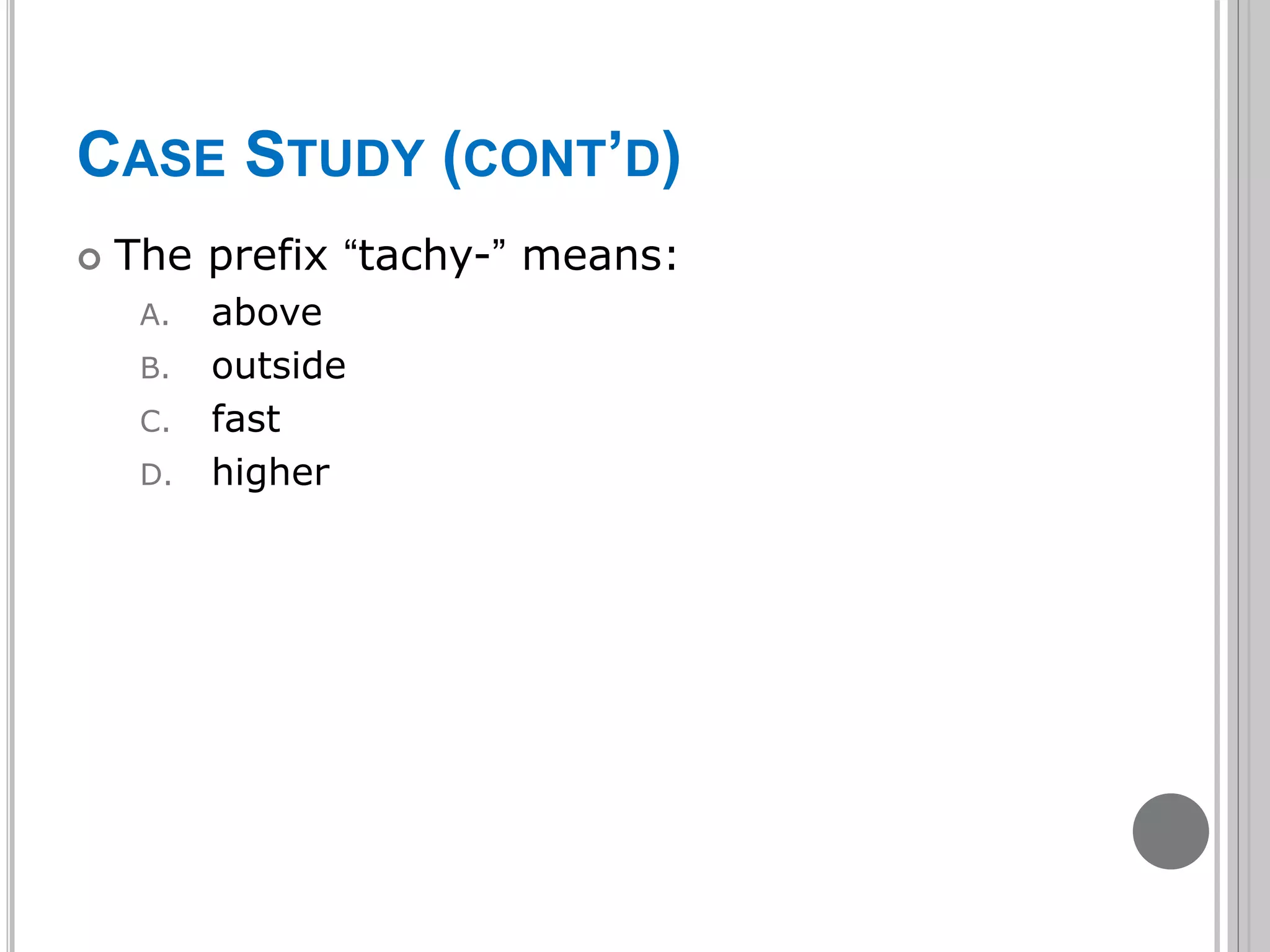 introduction to medical terminology pptx | PPTX